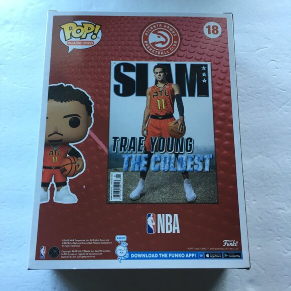 NEW Slam Magazine Cover NBA Atlanta Hawks Trae Young Funko Pop Figure #18 - Picture 10 of 12